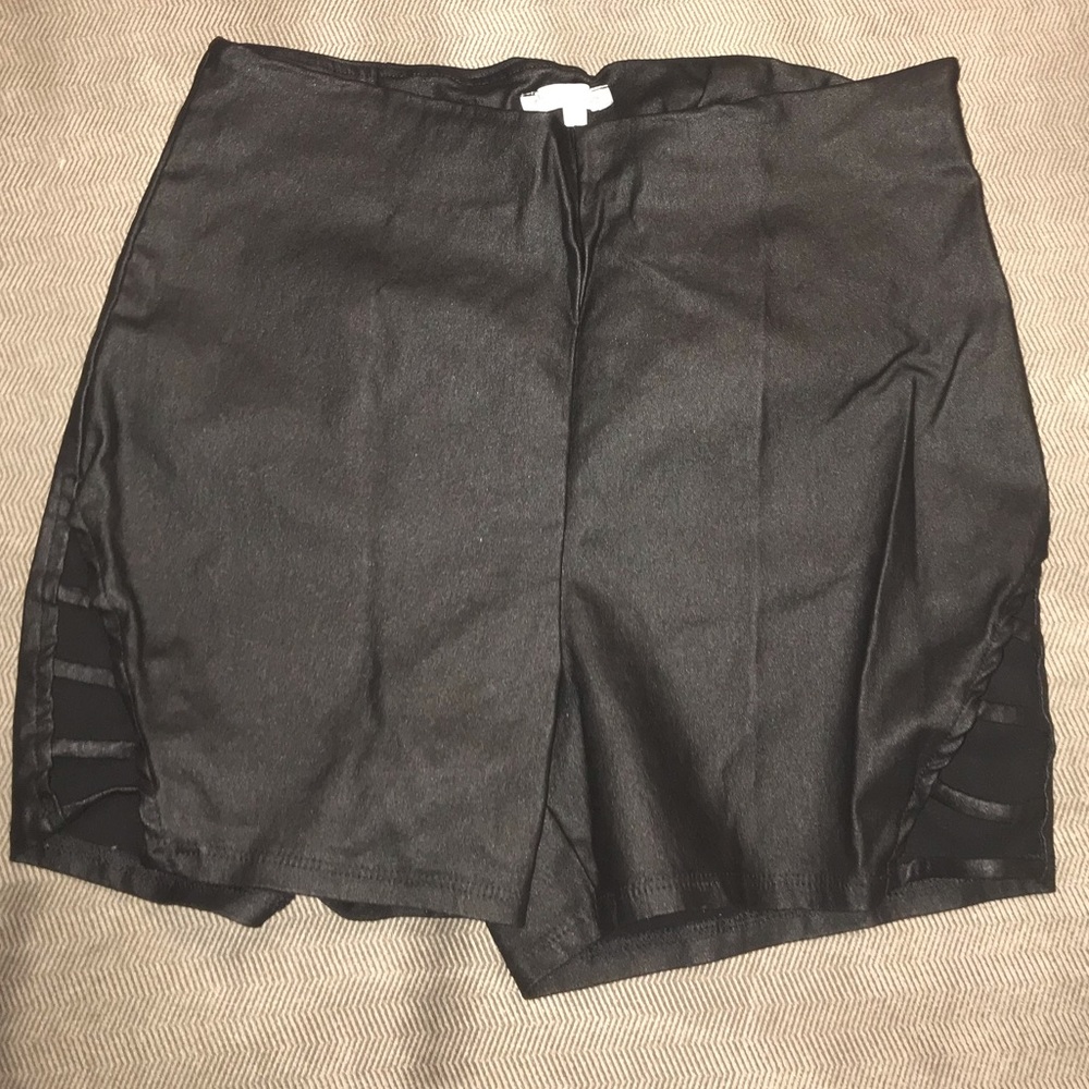 Leather High Waisted Shorts